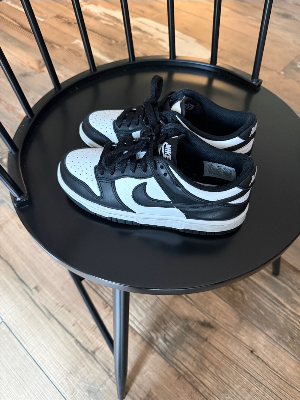 Nike Dunks Youth Black and White Low-Top Sneakers